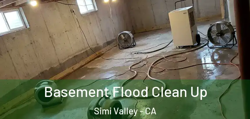 Basement Flood Clean Up Simi Valley - CA